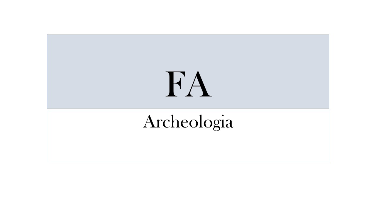 FA- Archeologia